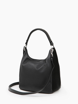 Чёрные женские сумки-мешки  - фото 83