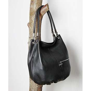 Чёрные женские сумки-мешки  - фото 5
