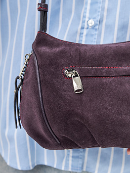 Фиолетовые женские сумки через плечо  - фото 28