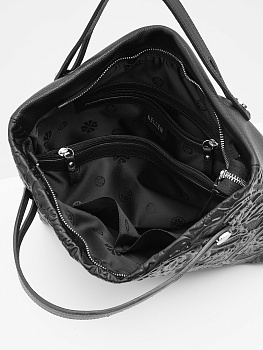 Чёрные женские сумки-мешки  - фото 57