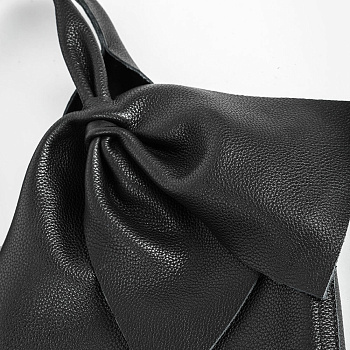 Чёрные женские сумки-мешки  - фото 41