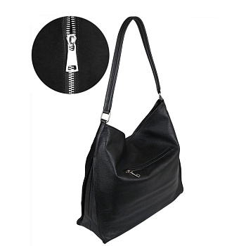 Чёрные женские сумки-мешки  - фото 80