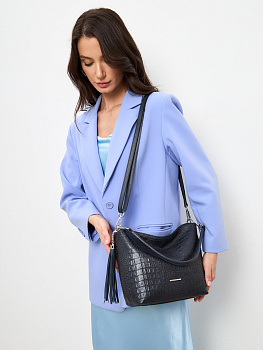 Синие кожаные женские сумки  - фото 33