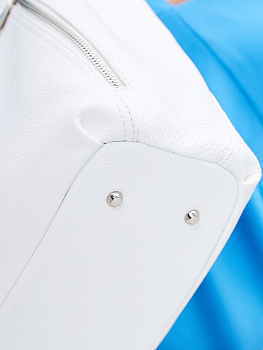 Белые кожаные женские сумки  - фото 113