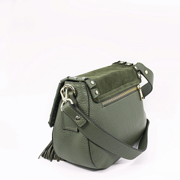 Зеленые женские сумки через плечо  - фото 28