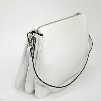 Белые кожаные женские сумки  - фото 17