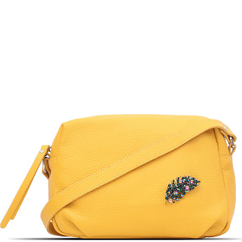 Жёлтые кожаные женские сумки недорого  - фото 13