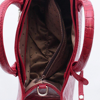 Красные кожаные женские сумки недорого  - фото 11
