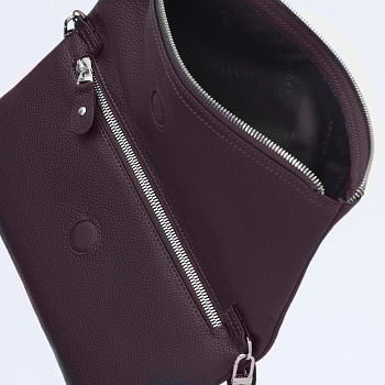 Бордовые кожаные женские сумки недорого  - фото 119