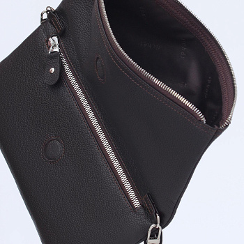Недорогие кожаные коричневые женские сумки  - фото 79