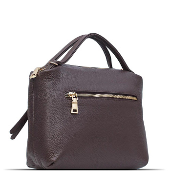 Недорогие кожаные коричневые женские сумки  - фото 10