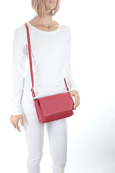 Красные кожаные женские сумки недорого  - фото 35