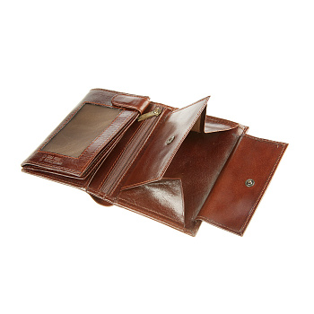 Мужские портмоне цвет коричневый  - фото 22
