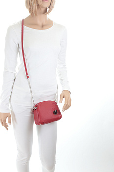 Красные кожаные женские сумки недорого  - фото 47