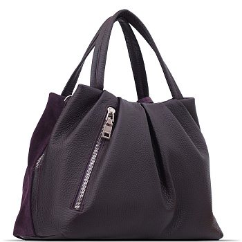 Замшевые сумки фиолетового цвета  - фото 2