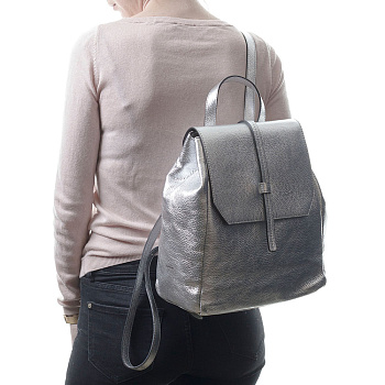 Женские рюкзаки серебристого цвета  - фото 12