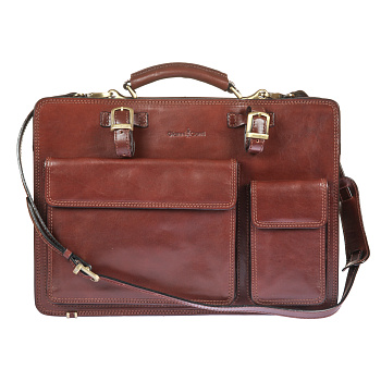 Мужские портфели цвет коричневый  - фото 23