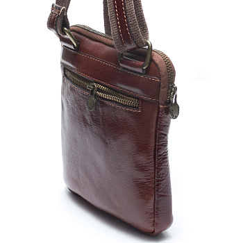 Недорогие мужские кожаные сумки через плечо  - фото 168