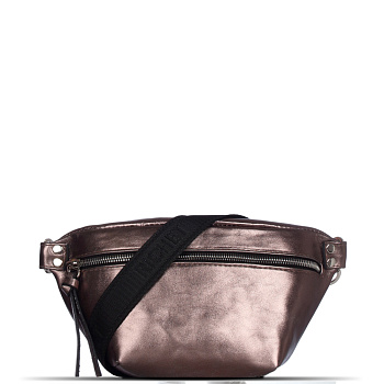 Женские сумки на пояс бронзового цвета  - фото 1