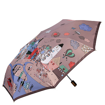 Зонты женские Коричневые  - фото 108