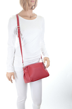 Красные кожаные женские сумки недорого  - фото 39