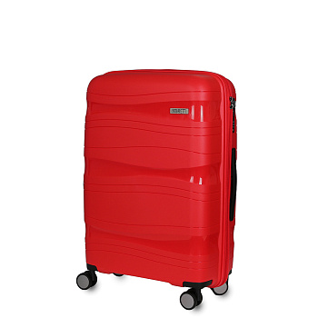 Красные пластиковые чемоданы  - фото 1