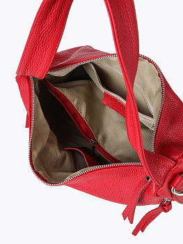 Красные женские сумки-мешки  - фото 4