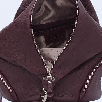 Бордовые кожаные женские сумки недорого  - фото 94