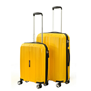 Жёлтые чемоданы для ручной клади  - фото 10