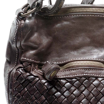 Недорогие кожаные коричневые женские сумки  - фото 36
