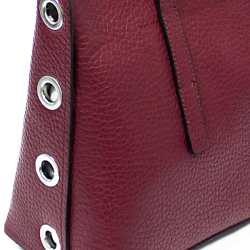 Бордовые женские кожаные сумки  - фото 109