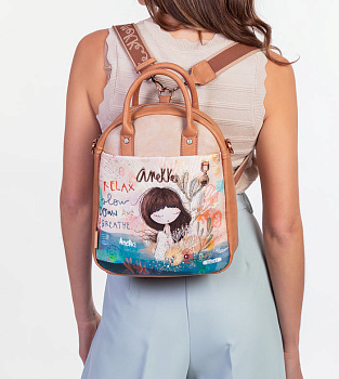 Женские рюкзаки бежевого цвета  - фото 41