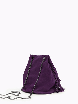 Фиолетовые женские сумки-мешки  - фото 8