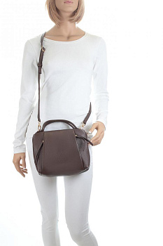 Недорогие кожаные коричневые женские сумки  - фото 12