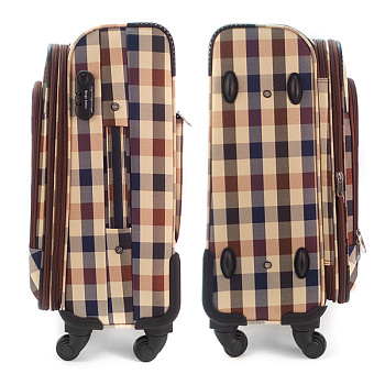 Бежевые чемоданы для ручной клади  - фото 29