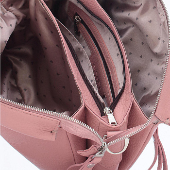 Розовые кожаные женские сумки недорого  - фото 7