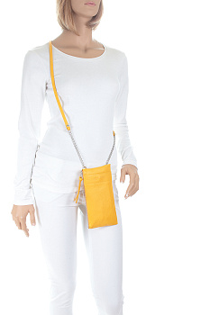 Жёлтые кожаные женские сумки недорого  - фото 36