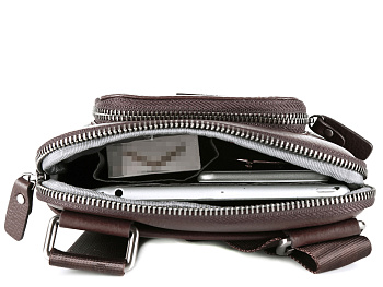 Недорогие мужские кожаные сумки через плечо  - фото 67