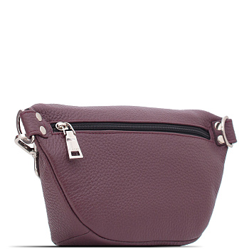 Фиолетовые кожаные сумки на пояс  - фото 2