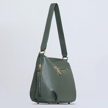 Зеленые кожаные женские сумки  - фото 115