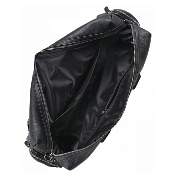 Чёрные кожаные дорожные сумки  - фото 17