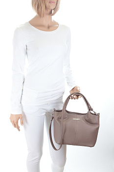 Недорогие кожаные коричневые женские сумки  - фото 56