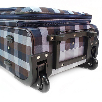 Синие чемоданы на 2 колёсах  - фото 29