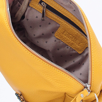 Жёлтые кожаные женские сумки недорого  - фото 14
