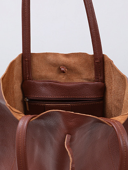 Большие кожаные женские сумки  - фото 93