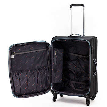 Чёрные чемоданы на 2 колёсах  - фото 4