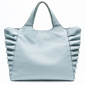 Голубые женские кожаные сумки  - фото 104