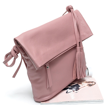 Розовые кожаные женские сумки недорого  - фото 25