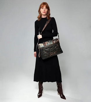 Коричневые женские кожаные сумки  - фото 34