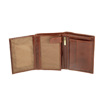 Мужские портмоне цвет коричневый  - фото 21